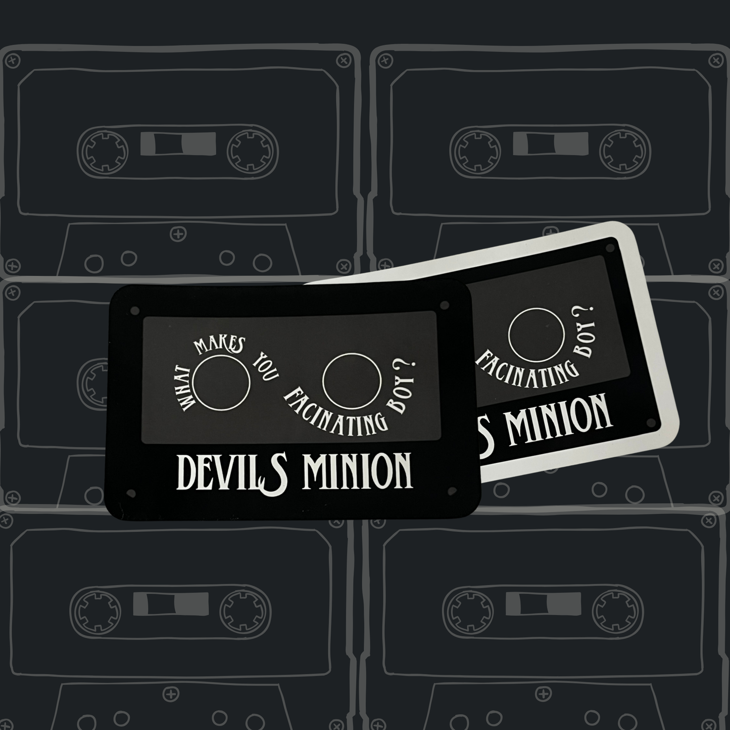 Devils Minion Cassette Tape Sticker